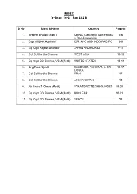 INDEX (E-Scan 16-31 Jan 2021)