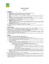 TERMS and CONDITIONS K-Days 2021 1. DEFINITIONS 1.1 in This