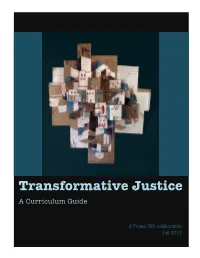 Transformative Justice a Curriculum Guide