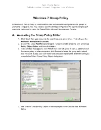 Windows 7 Group Policy
