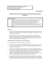 DOC. SC47-22 Update on the Status of Sites on the List of Wetlands Of