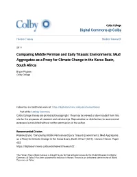 Comparing Middle Permian and Early Triassic Environments: Mud Aggregates As a Proxy for Climate Change in the Karoo Basin, South Africa