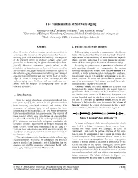 The Fundamentals of Software Aging