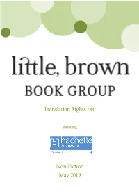 Translation Rights List Non-Fiction May 2019