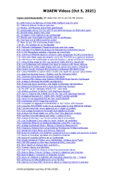 W2AEW Videos (Oct 5, 2021)