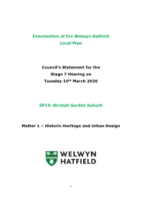 WHBC Birchall Garden Suburb Hearing Statement