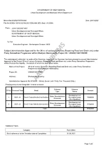Subject:Administrative Approval for the 09 No of Various Schemes