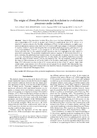 The Origin of Homo Floresiensis and Its Relation to Evolutionary Processes Under Isolation G.A