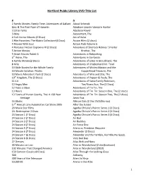 Hartford Public Library DVD Title List