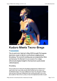 Kuduro Meets Tecno-Brega | Norient.Com 5 Oct 2021 08:15:15