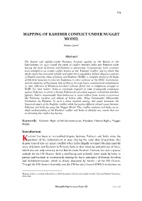 Mapping of Kashmir Conflict Under Nugget Model