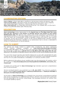 OPAR CFP Advances in the Studies of Obsidian Sources and Artifacts Of