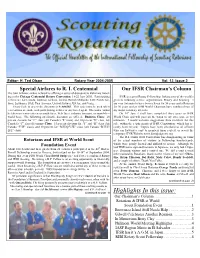Scouting Rotarians in Action Gilwell Celebrates Another Reunion