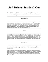 Soft Drinks: Inside &