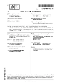 Use of Natriuretic Peptides for Treating