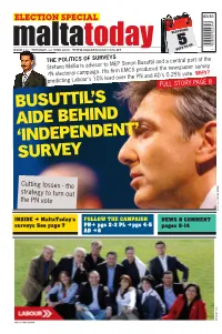 Busuttil's Aide Behind 'Independent' Survey