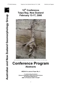 Conference Program Abstracts