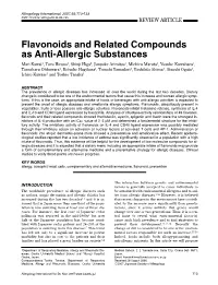 Flavonoids and Related Compounds As Anti-Allergic Substances