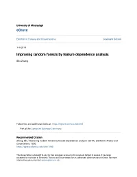 Improving Random Forests by Feature Dependence Analysis