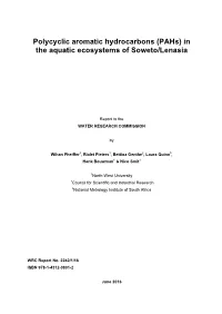 In the Aquatic Ecosystems of Soweto/Lenasia
