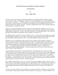 Introduction to Schenkerian Analysis Techniques
