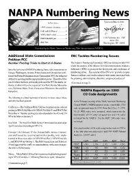 NANPA Numbering News