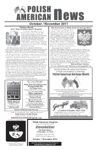 October / November 2011 Newsletter