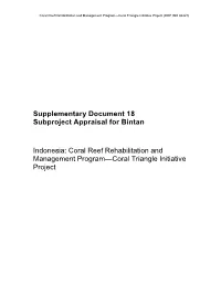 Subproject Appraisal for Bintan