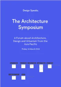 The Architecture Symposium