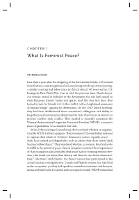 What Is Feminist Peace?
