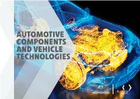 AUTOMOTIVE COMPONENTS and VEHICLE TECHNOLOGIES Disclaimer