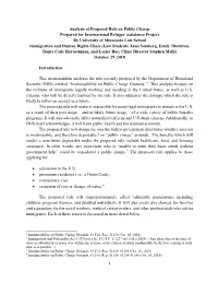 Changes to the Public Charge Definition Handout