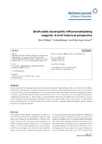 Shelf-Stable Electrophilic Trifluoromethylating Reagents: a Brief Historical Perspective