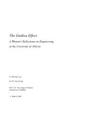 The Godiva Effect a Woman's Reflections on Engineering at the University of Alberta