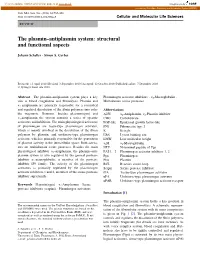 The Plasmin–Antiplasmin System: Structural and Functional Aspects