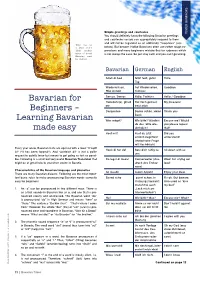 Bavarian for Beginners