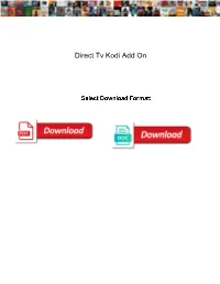 Direct Tv Kodi Add On