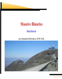 Massive Binaries