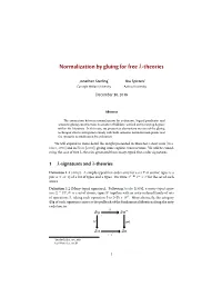 Normalization by Gluing for Free 휆-Theories