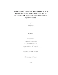 Spectroscopy of Neutron–Rich Oxygen and Fluorine Nuclei Via Single–Neutron Knockout Reactions