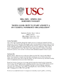 Spring 2021 Dornsife Toolkit “Doing Good: How