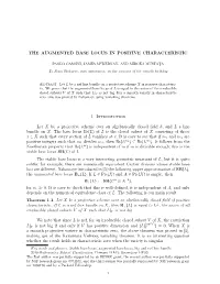 The Augmented Base Locus in Positive Characteristic