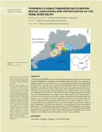 Towards a Livable Urbanized Delta Region. Spatial Challenges And