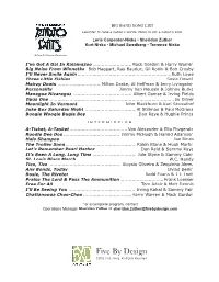 12.4 Radio Days Song List