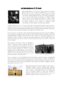 An Introduction to C. S. Lewis