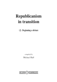 Republicanism in Transition