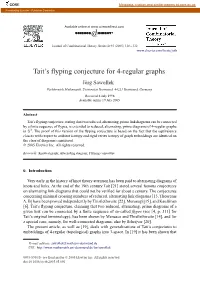 Tait's Flyping Conjecture for 4-Regular Graphs