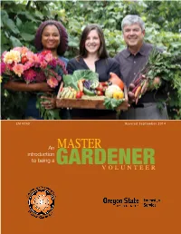 An Introduction to Being a Master Gardener Volunteer