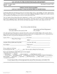 Annual Contract for Non-Electrical Hand Tools