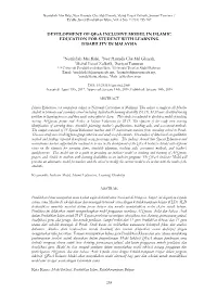 DEVELOPMENT of Qfaa INCLUSIVE MODEL in ISLAMIC EDUCATION for STUDENT with LEARNING DISABILITY in MALAYSIA